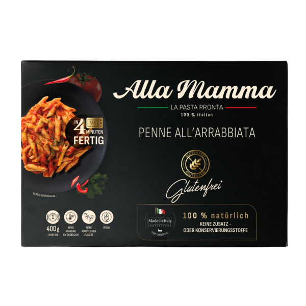 Penne All’Arrabbiata alla Mamma glutenfrei
